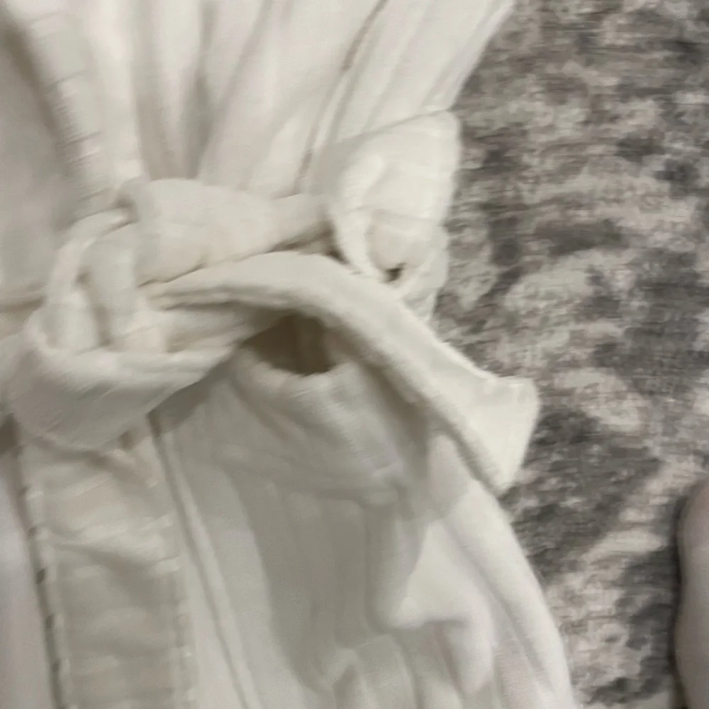 FRETTE Women’s White Cotton Luxury Bathrobe XL Imported - Picture 8 of 11